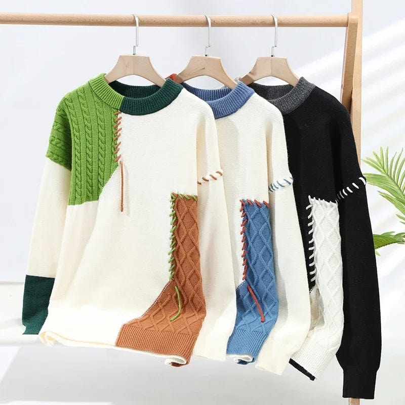 Pull Patchwork | Style unique et confort